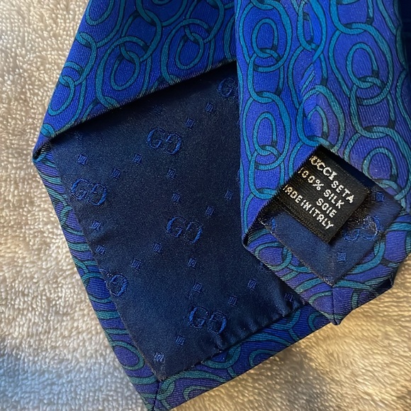 GUCCI TIE, 100% silk - Picture 3 of 3